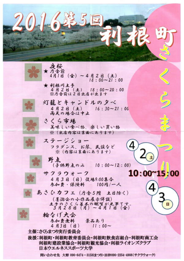 利根さくらまつり2016